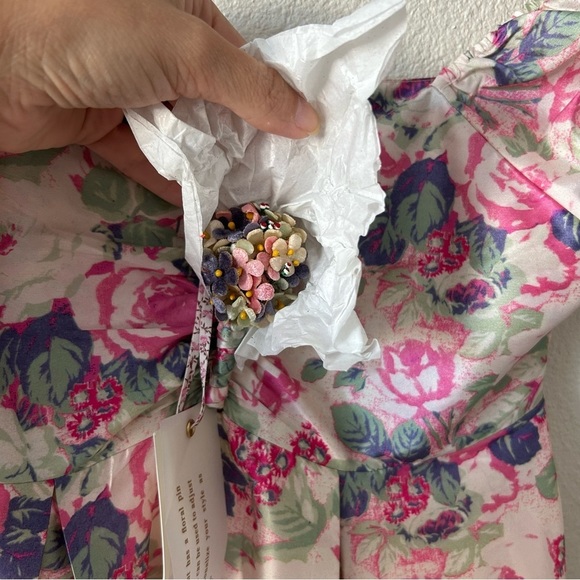 NWT LoveShackFancy Gilvery Maxi Dress Gown in Veiled Kiss Size 2 $595 Small. - Picture 10 of 16